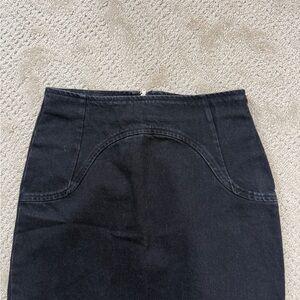 NA-KD Black Denim Skirt